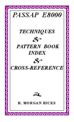 The PASSAP E 8000 Techniques & Pattern Book Index & Cross-Reference